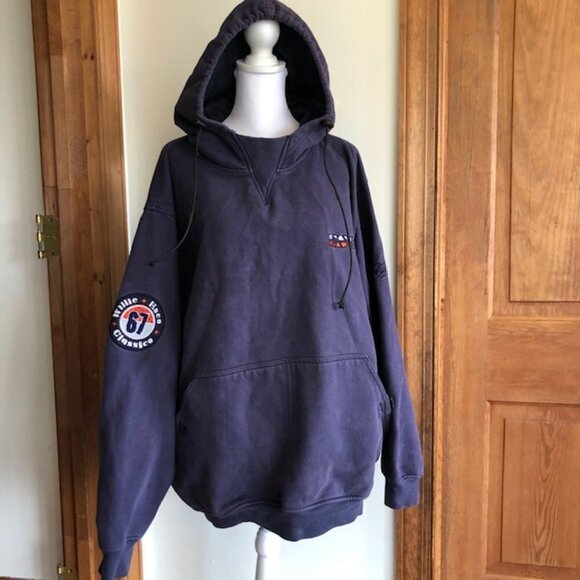 WILLIE ESCO CLASSICO 67 Vintage Navy Hoodie Sweatshirt XL RARE - Picture 3 of 17